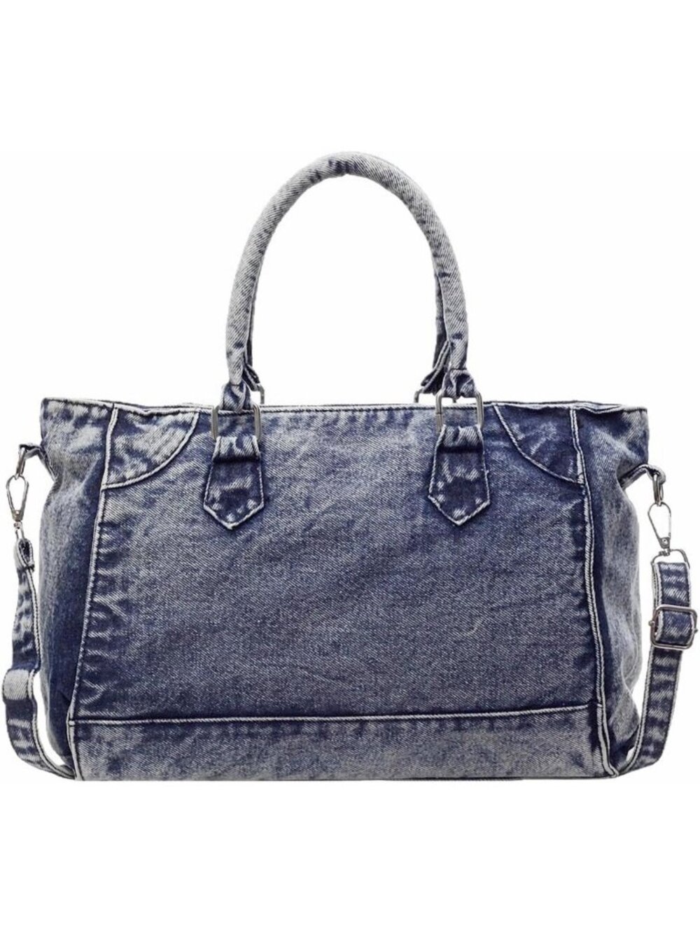 Stylish Women's Denim Tote Bag | Versatile Jean Handbag & Shoulder Purse